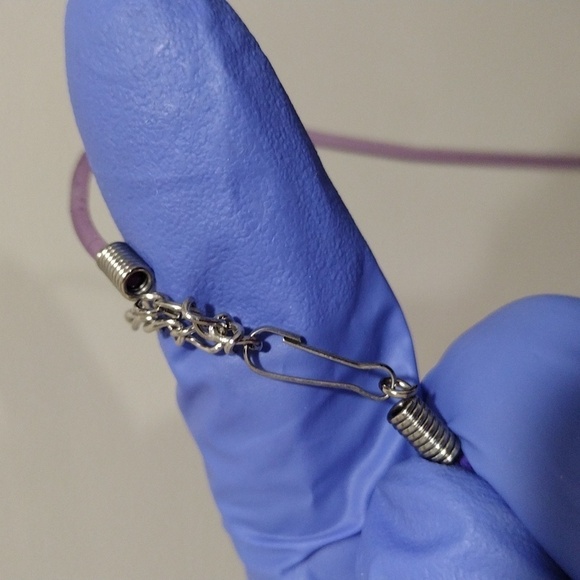 Leo (Lion) July 23–August 22 Purple Zodiac Pendant Rubber Cord Necklace - Picture 4 of 5